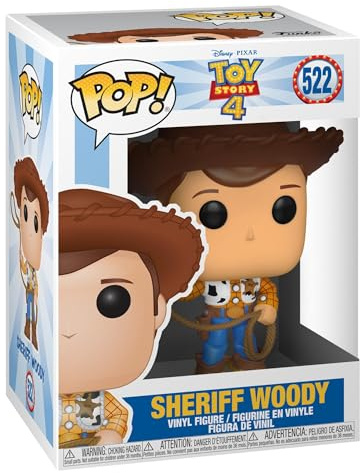 Funko Pop! Vinyl: Disney Pixar: Toy Story 4: Woody - Vinyl-Sammelfigur - Geschenkidee - Offizielle Handelswaren - Spielzeug Für Kinder und Erwachsene - Movies Fans - Modellfigur Für Sammler