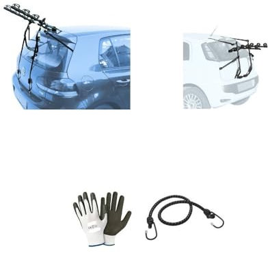 Kompatibel mit Mitsubishi Space Star 5p (02-15) Fahrradträger hinten für Auto für 3 Fahrräder aus Stahl mit Einstellungen von Riemen und Schnallen