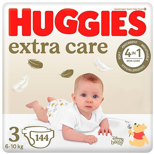 Huggies Extra Care Pañales Talla 4, (8-16 kg) 120 unidades