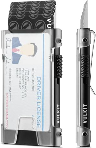 VULKIT Portefeuille Minimaliste Homme