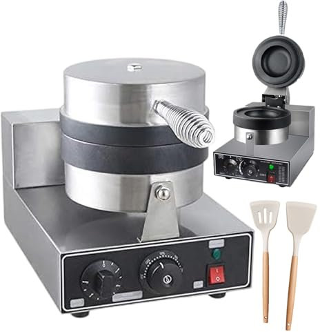 pedenencelia Nonstick Hamburger Press Baking Machine,Ufo Burger Maker,Temperature Control 50~300℃,With 2 Silicone Shovel,Ice Cream Burger Maker,For Snack Stands,Dessert Shops,Cake Shops