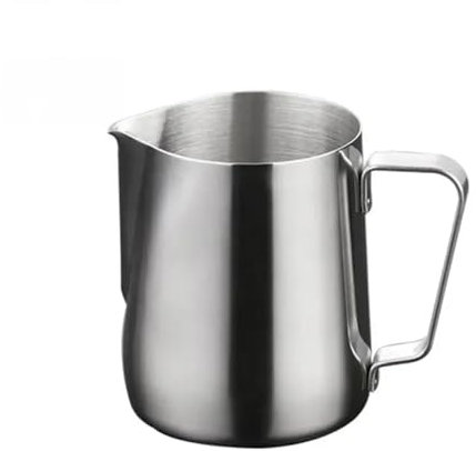 WENYOG Pot à Lait Pichet à Mousse de Lait en Acier Inoxydable, Tasse à Cappuccino Latte, café Fait Maison, Outil à Expresso for Machine à mousser 150200 ML(200ml)