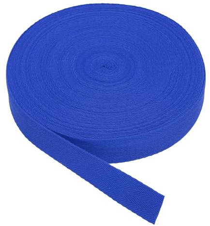 PATIKIL Cinta De Sarga De Algodón 1 Pulgada 25 Yardas Cinta De Algodón Cinta De Sesgo Para Coser Para Envolver Regulos Artesanías DIY Azul Marino
