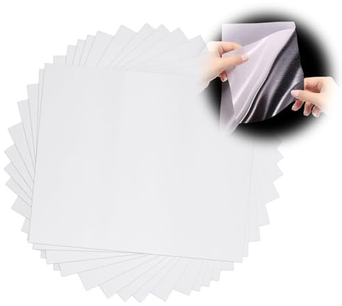 Zczfv 10pcs Iron-on Double Sided Adhesive Sheets Patch for Patches Adhesive, 11.8 x 9.8 inches Clear Self-Adhesive Sticky Patch for Sewing Iron on Crafts DIY Arts Photo Albums Making