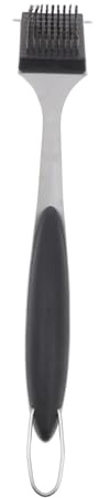 Brosse pour Barbecue en Acier Inoxydable, Argenté, Légère et Portable