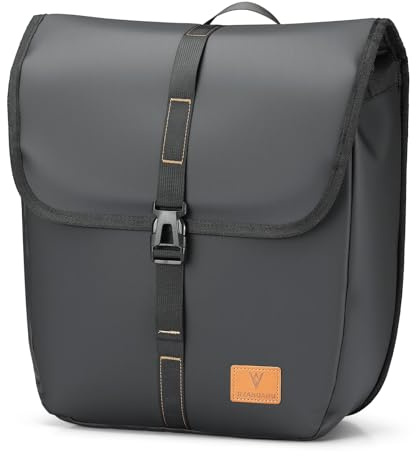VARUN Fahrradtaschen für Gepäckträger, 600D Oxford-Gewebe 100% Wasserdicht Gepäckträgertasche mit Tragegriff, Fahrradtasche Gepäckträger Hinten für Fahrradpendler, Touren (Bis 20L)