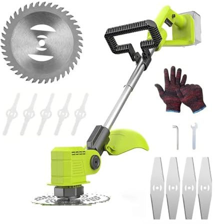Tosaerba Elettrico Senza Fili 21V Decespugliatore Tagliabordi Tagliabordi Pieghevole Tagliaerba Elettrico Non Contiene Una Batteria Potatura Efficiente