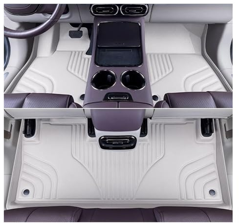 Auto Fußmatten Für Leapmotor C10 2024 2025 Benutzerdefinierte Fußmatten Vollständige Abdeckung Cargo Liner wasserdichte Leder Kofferraumpolster(White 3pcs)