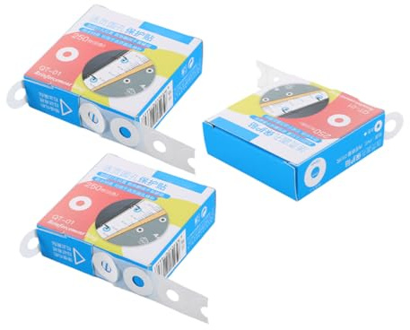 Zerodeko Hole Reinforcement Stickers Versatile Circle Protectors 750pcs PVC White with Strong Adhesion for Loose-Leaf Paper and Magazines for School and Office Use