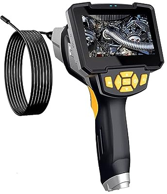 Endoscopio Industriale Con Telecamera Di Ispezione For Boroscopio A Lente Singola/doppia Con Telecamera For Video Digitale Impermeabile Leggera For Settore Automobilistico, Tubi(1m,8mm Single lens)