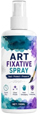 Fixativ-Spray für Pastellkreiden 100 ml Verschmierfest Schnell Trocknend