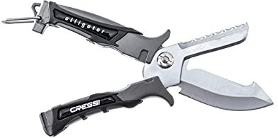Cressi Alligator 9 cm, Farbe Black/Grey
