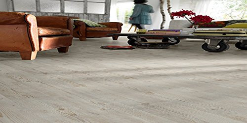 KRONOTEX Laminat Trend Eiche Grau – Superior Basic Serie, 193 × 1376 mm, 6 mm dick, moderne Holzoptik in Landhausdielenformat, pflegeleicht, robust & kompakt Farbe Trend Eiche grau - Eiche