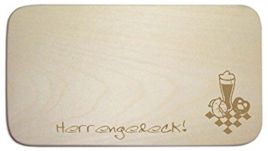 Frühstücksbrettchen « BAYRISCHES GEDECK » mit persönlicher Wunschgravur - Brett Frühstücksbrett Frühstück Schild Schneidebrett - Geschenk Bayern