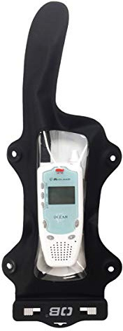 Overboard 418725 Pro Waterproof Marine Radio VHF Case, Black