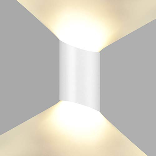 HAWEE 10W Moderno Lampada da Parete LED Applique da Parete Alluminio