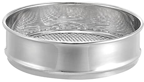 PATIKIL 5 Mesh Lab Sieve, 8 Diameter Test Sieve 304 Stainless Steel Wire Cloth (4mm) for Industrial Laboratory