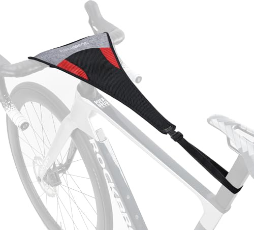 ROCKBROS Protezione Anti-Sudore per Telaio Bici, Fascia Sudore per Bicicletta MTB, con Custodia Porta Cellulare, para Sudore per Rulli Bici da Corsa Allenamento, Accessori Bici