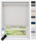EFIXS Sonnenschutz Rollo, transparent, Breiten: 40-240, Höhe bis 275 cm, Hier 140 x 275 cm (BxH), Weiss, Blendschutz, Kettenzug, Springrollo, Motor