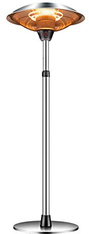 Patio Heaters Outdoor Patio Heater 2200W Standing Outdoor Heater Electric Umbrella Heaters For Garden Parasol Office Coffee Shop garden Patio Heaters
