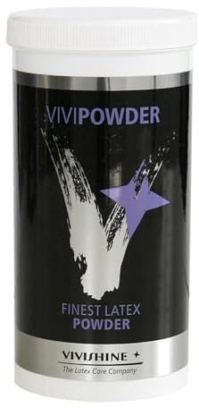 ViviPowder Talc 220g Latex Dressing Aid - by Vivishine Latex Shiner, 7.8 Ounce (Pack of 1), White