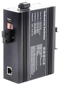 Hookurity Switch Industriale su Guida DIN Gigabit Ethernet Convertitore multimediale in Fibra Industriale 10/100/1000M Convertitore multimediale in Fibra Non gestito 1000M 1Fiber + 1RJ45(650SFP-GE)