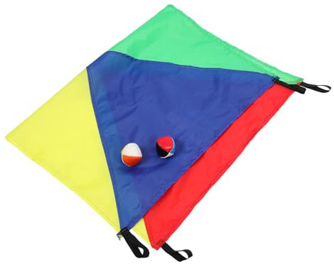 Vaguelly Leuchtendes Outdoor-Spielzeug 3-teiliges Set Regenbogen-Regenschirm Für Die Sensorische Entwicklung Und Teamfähigkeit