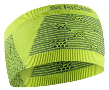 X-Bionic High-Performance Wintersport-Stirnband mit fortschrittlichem Schweißband und 3D Bionic Sphere Technologie für optimalen Komfort und Temperaturregulierung - Hi Vis Gelb/Grau, S/M