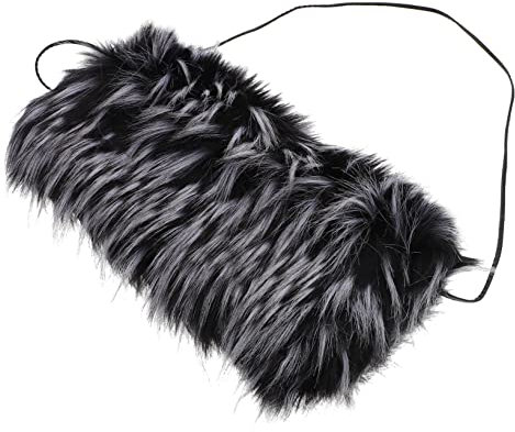 IMIKEYA Faux Fur Handwärmer Muff Dicke Winterliche Wärme Handwärmer Mit Kuschelkissen Super Warmes Accessoire Für Damen Und Herren Wintermode Stulpen Für Kalte Tage Für Outdoor Und Festlic