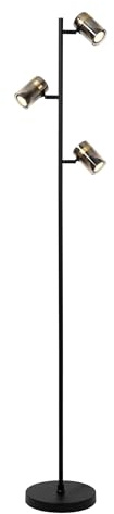 LUCIDE UPTON - Stehlampe - 3xGU10 - Rauchfarbe Grau