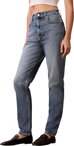 Calvin Klein Jeans New MOM Jeans para Mujer, Delaware LV047D841G, Color Azul (Delaware), LG26, Azul (Delaware), 26W / 34L