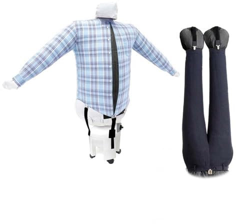 EOLO Stirasciugatore SA04 RE INOX V5 Asciuga Automatico Camicie Camicette Pantaloni Asciugatrice Stira Aria Calda Ferro da Stiro Stiratore 2 Programmi 4 Ruote Made in Italy Garanzia 5 Anni A++