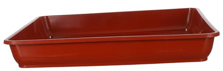Mikikit 2 Pièces Soucoupe Carrée pour Pot De Fleurs Plateau De Drainage Plastique pour Jardinière Base Large pour Plante Intérieur