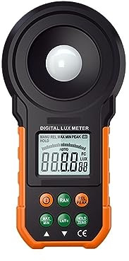 Misuratore di luce portatile, Luxmetro Digitale Misuratore Di Luce 200000 Lux Illuminometro Ad Alta Precisione Fotometro Luxometro Portatile Luxmetro