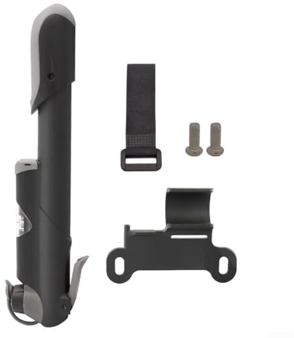 Mini pompe à main pour vélo avec manomètre pour valve Presta portable pour vélo, poussette, fauteuil roulant et équipement de sport gonflable (avec manomètre)