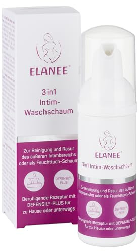 ELANEE 3in1 Intim-Waschschaum mit Milchsäure für Reinigung & Rasur, 50 ml | Zur Reinigung, Rasur und erfrischenden Pflege des äußeren Intimbereichs | für zu Hause oder to-go | Made in Germany