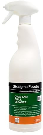 Sixsigma Foods Oven & Grill Cleaner Powerful Grease Remover (Case of 1) | Powerful Oven & Grill Cleaner Quickly Removes Grease & Stubborn Residue For Effective Cleaning In Kitchens & Commercial Areas