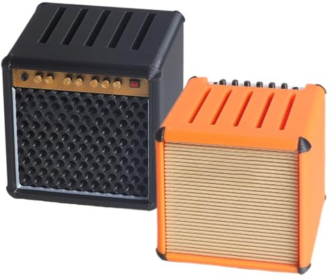 2 st gitarrplektrum hållare låda, 3D-tryckt retro plektrum förvaringsfodral, gitarr plektrumhållare för musiker basspelare födelsedag