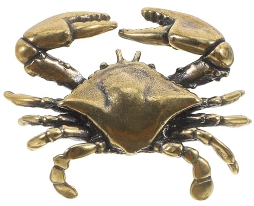 Angoily Messing Krabben Schrankgriffe im Maritimen Stil als Einzigartige Cabinet Knobs mit Hoher Verschleißfestigkeit für Schlafzimmer und Wohnzimmer Kinderzimmer Dekoration