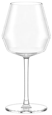 Stölzle Lausitz Juego de 6 copas de cristal de color burdeos Celestia, 615 ml, superficie facetada para el despliegue de aromas, copa de vino de cristal resistente, ideal para vino tinto de color