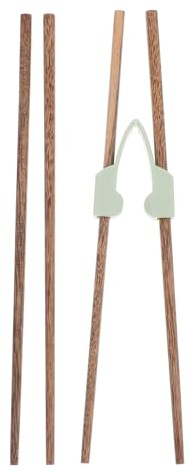GALPADA Palillos de Entrenamiento para Adultos, 2 Pares Reutilizables Clip de Rebote Antivibración, Utensilios Chinos Adaptables para Personas Mayores, Uso en Casa o Restaurante para