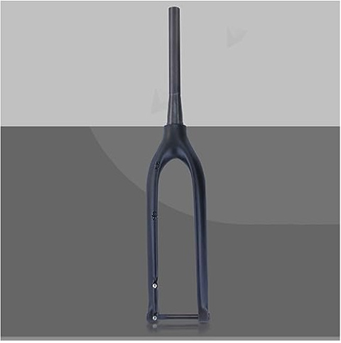 CZYWKDDPP Forcella Rigida per MTB in Fibra di Carbonio da 26/27,5/29 Pollici con Perno Passante 15x100mm Senza Filettatura, Forcella Anteriore Ultraleggera per Mountain Bike con Tubo Conico