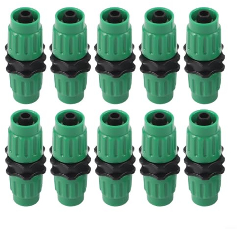 Erweiterbares Gartenschlauch-Reparaturset, grüne Kunststoffarmatur für 6,5 cm, 15,7 cm, 20,5 cm, 30,5 m, 30,5 m, 30,5 m, 30 m, mit Klemmen, um Lecks zu stoppen und leicht in Hof oder Rasen zu platzen