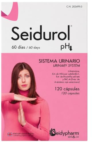 Seid Lab Seidurol 120 Cápsulas - Prevención y Alivio de Cistitis e Infecciones Urinarias - Con D-Manosa, Arándano Rojo y Probióticos - Cuidado del Tracto Urinario Femenino