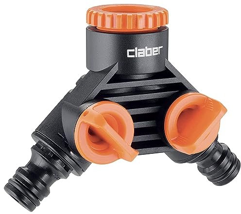 Claber 7724065 Prese Rubinetto 3/4-1/2F, 2 Vie