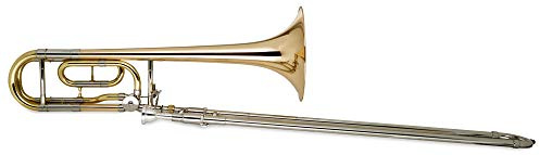 Classic Cantabile Brass QP-42 Quartposaune - Stimmung: Bb/F - Goldmessing Schallbecher - Neusilberinnenzug - Schallbecher: 215 mm - Bohrung: 13,89 mm - Inklusive Mundstück und Koffer