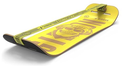 Gibbon Slacklines Logo Shirt Yellow Girls, Yellow/Black