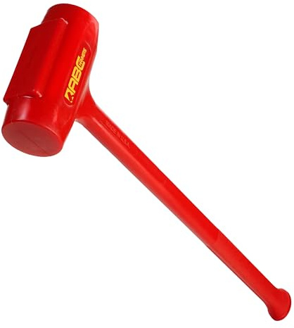 ABC HAMMERS Dead Blow Sledge Hammer - 10.5 lb. Polyurethane Hammer with Steel Reinforced Handle & 30 Overall Length - ABC12DB