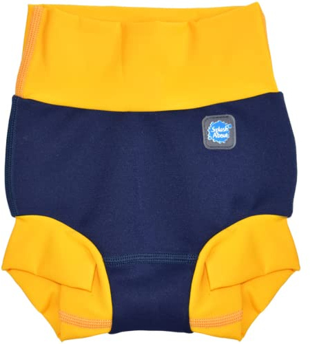 Splash About Happy Nappy™ Simblöja, Navy & Yellow, 3-4 år