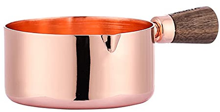 caihuashopping Sauce Boat 80ml Stainless Steel Gravy Boat, Suitable for Salad Dressing Gravy Sauce Boat with V-shaped Small Mouth Design (rose Gold) Gravy Boat